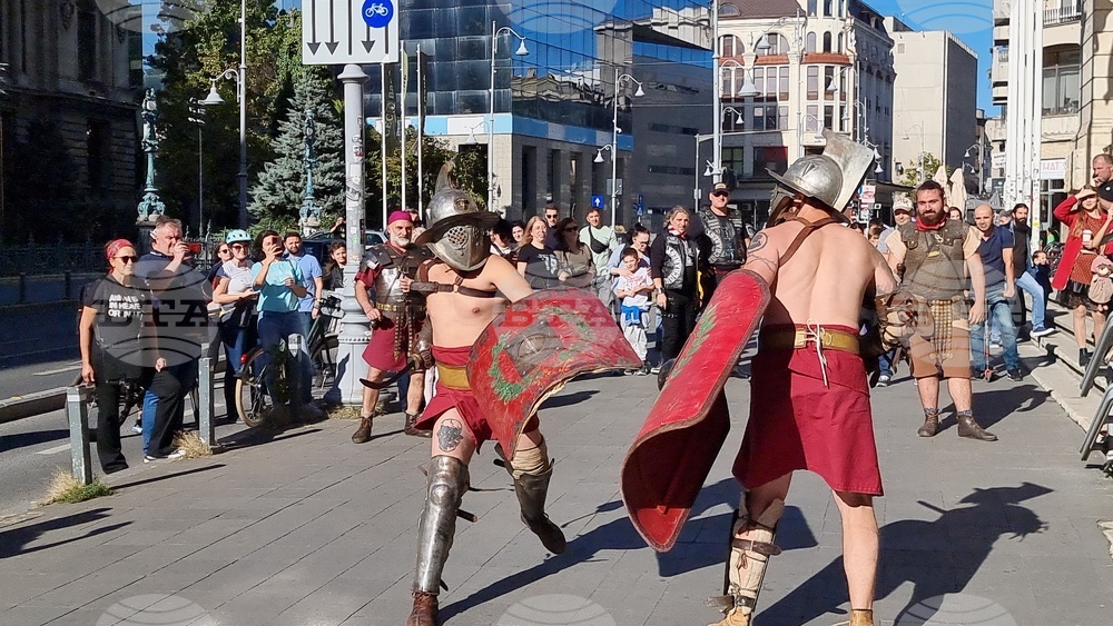 Гладиаторски битки и римски любовни ритуали пресъздават в Националния исторически музей на Румъния
