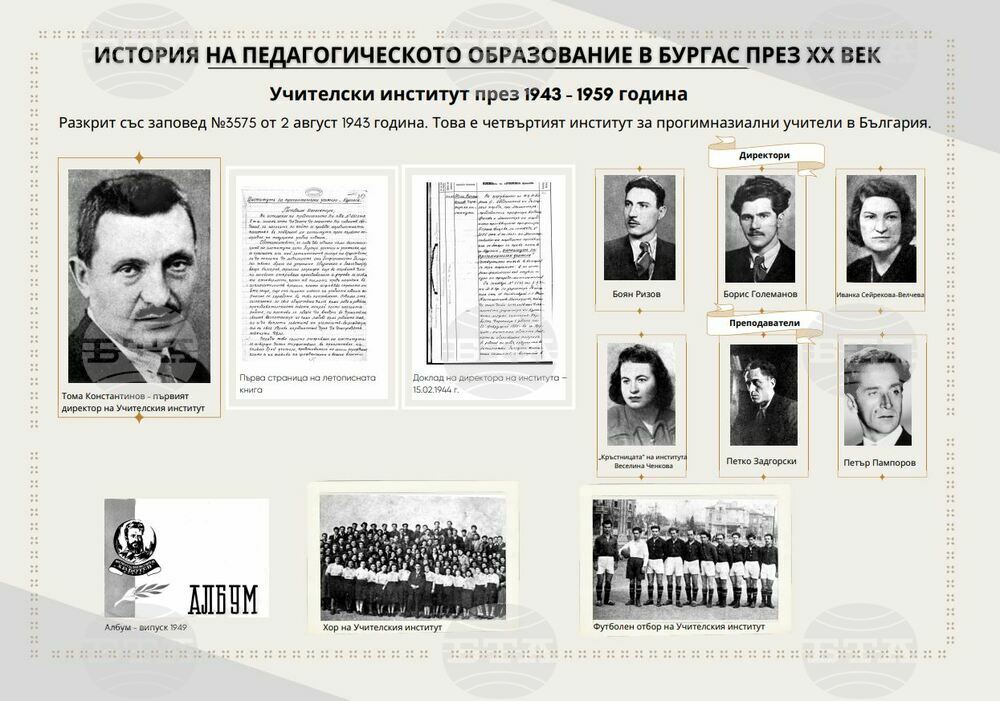 Нов музей в държавния университет "Проф. д-р Асен Златаров" в Бургас представя историята на педагогическото образование в града през 20-и век