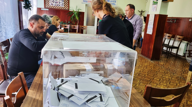При 40,75 процента обработени протоколи на СИК в 28-ми МИР – Търговище с най-много гласове е „Прогресивна България“ – 40,48 процента