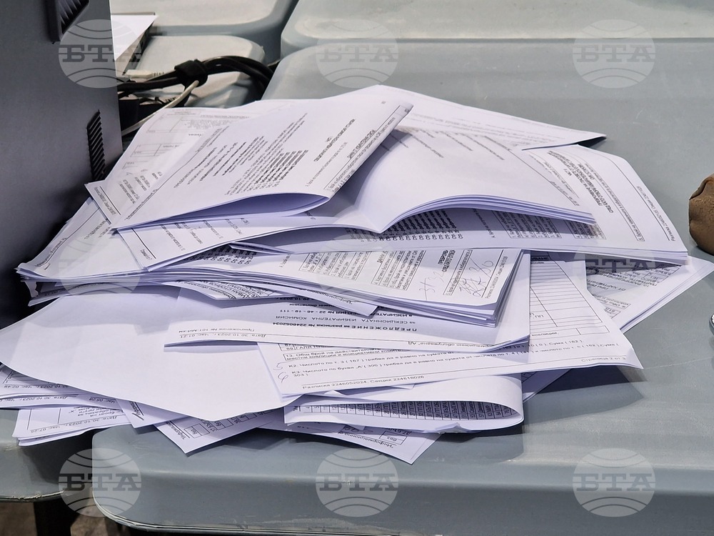 Местни избори 2023 - бюлетини -преброяване - Арена София