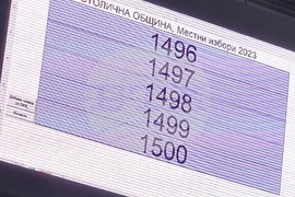 Местни избори 2023 - бюлетини -преброяване - Арена София