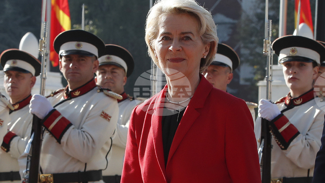 European Commission President’s Visit to Skopje Heats Up Political Atmosphere in North Macedonia