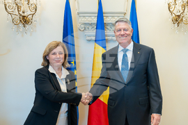 Румъния - Клаус Йоханис - Вера Йоурова - среща