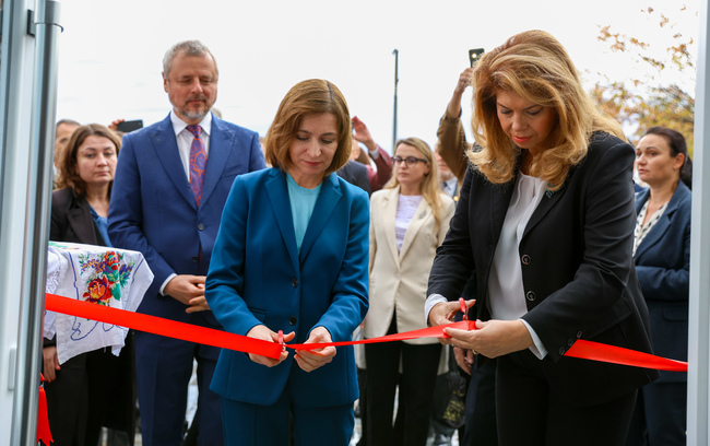 VP Iotova and Moldova's President Maia Sandu Inaugurate Vasil Levski Youth Multicultural Centre in Taraclia