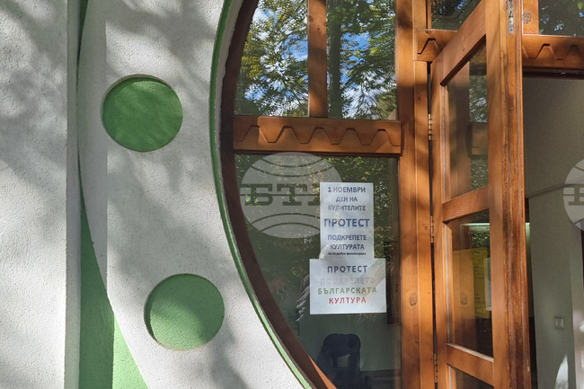 Добрич - културни дейци - протест