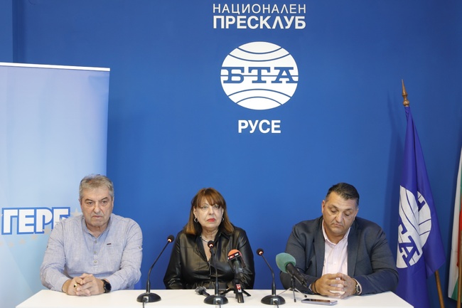 Пресконференция на кандидата за кмет на Русе от ГЕРБ Иван Иванов