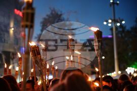 Бургас - Ден на народните будители - факелно шествие