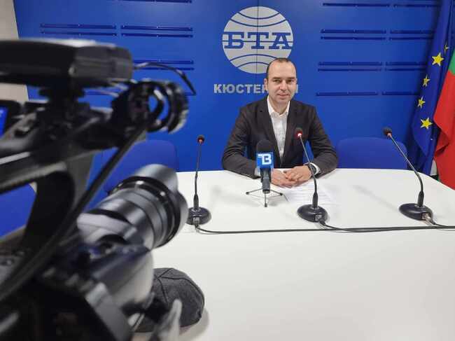 Пресконференция на кандидата за кмет на община Кюстендил Огнян Атанасов