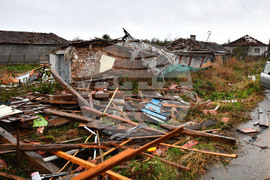 Село Лъвино - ураганен вятър - поражения