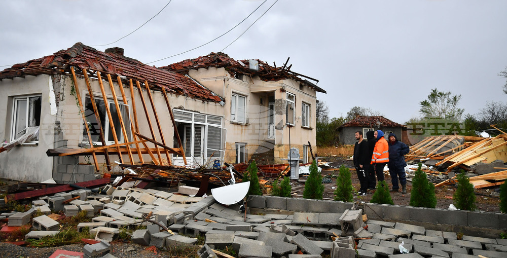 Село Лъвино - ураганен вятър - поражения