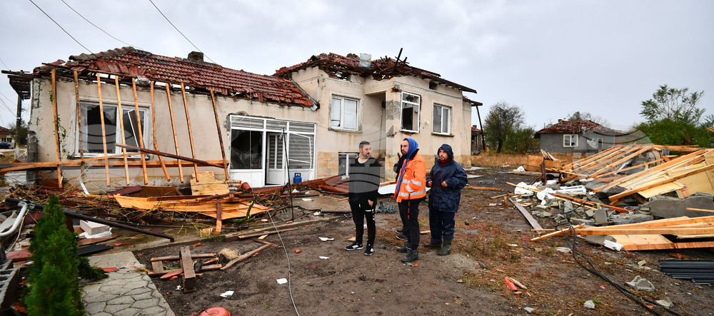 Село Лъвино - ураганен вятър - поражения