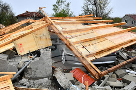 Село Лъвино - ураганен вятър - поражения