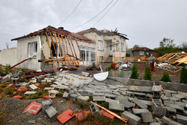 Село Лъвино - ураганен вятър - поражения