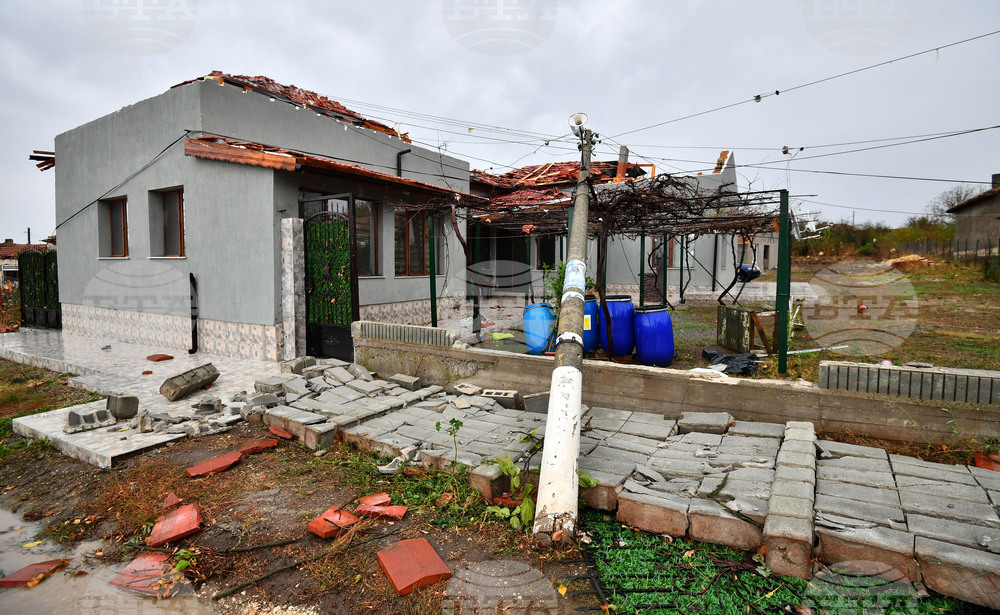 Село Лъвино - ураганен вятър - поражения