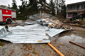 Село Лъвино - ураганен вятър - поражения