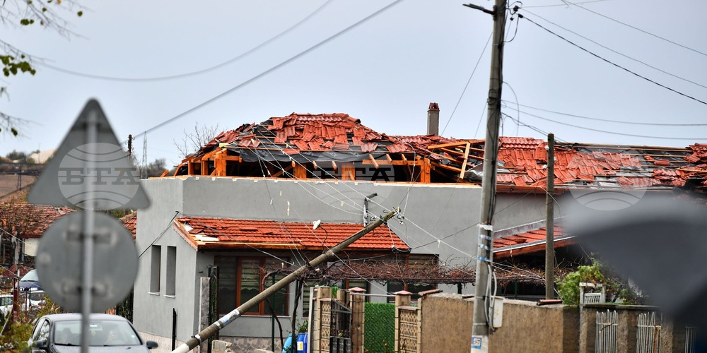 Село Лъвино - ураганен вятър - поражения