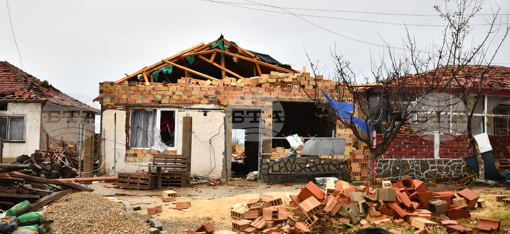 Село Лъвино - ураганен вятър - поражения