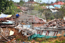Село Лъвино - ураганен вятър - поражения