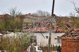 Село Лъвино - ураганен вятър - поражения