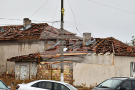 Село Лъвино - ураганен вятър - поражения