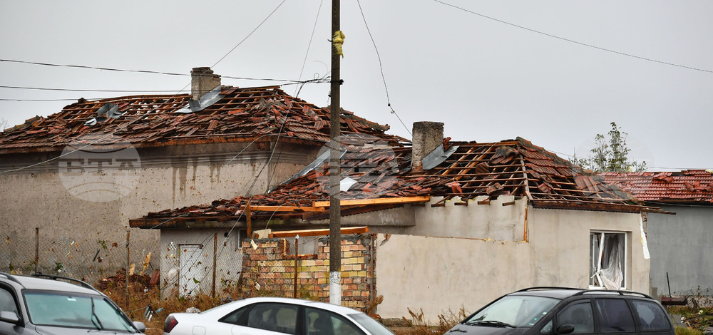 Село Лъвино - ураганен вятър - поражения