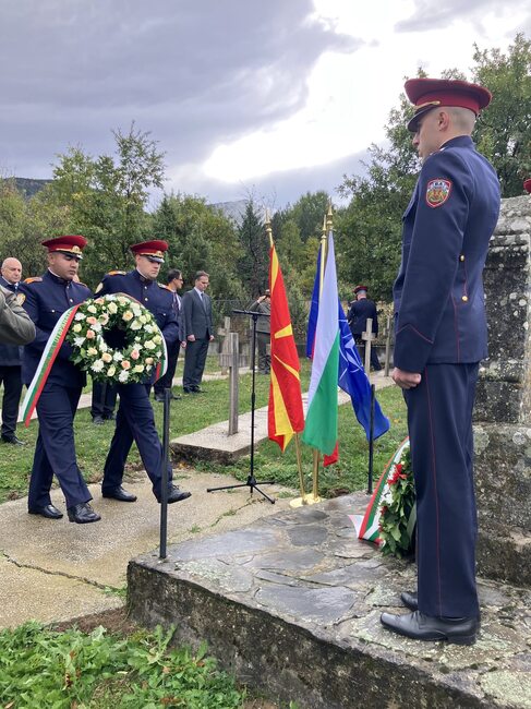 Министерство на отбраната: Почетохме паметта на българските воини, загинали и погребани на територията на днешната Република Северна Македония