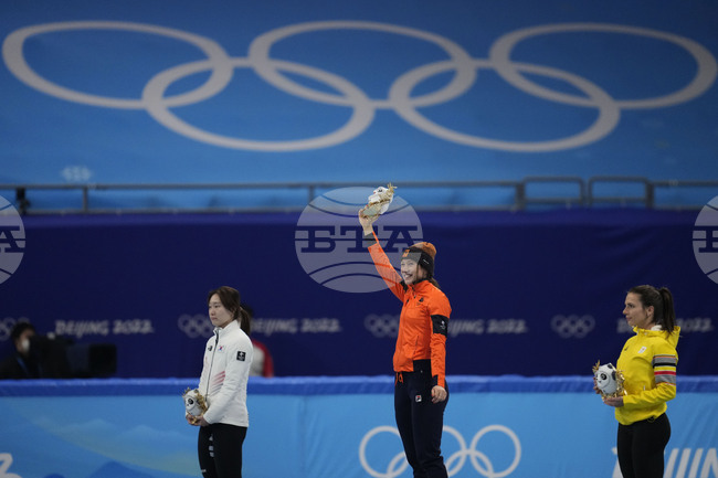 Минджон Чой (Република Корея) защити титлата си на 1500 метра за жени в турнира по шорттрек на Игрите в Пекин