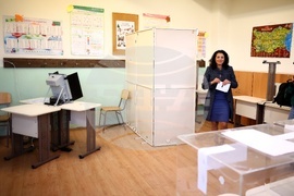 Ваня Григорова - гласуване - местни избори 2023 - втори тур