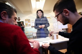 Ваня Григорова - гласуване - местни избори 2023 - втори тур