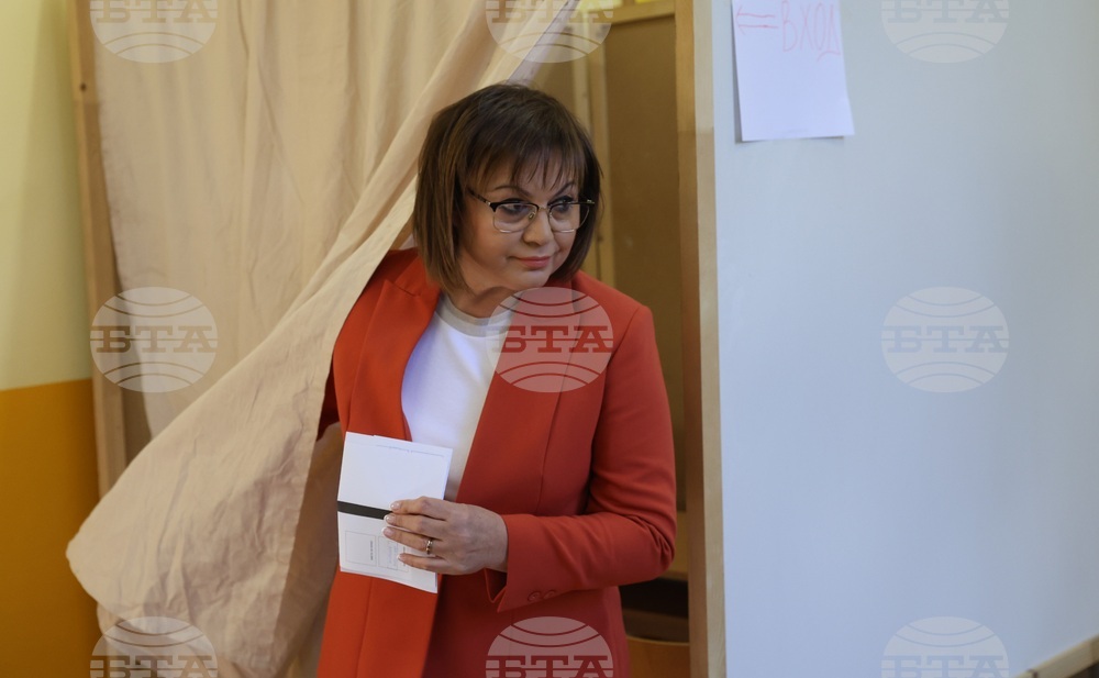 Корнелия Нинова - гласуване - местни избори 2023 - втори тур
