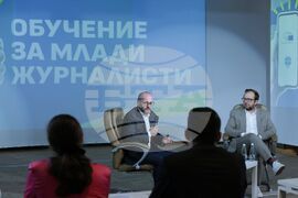БТА - Европейски парламент - програма - млади журналисти - обучение - Радан Кънев и Теодор Стойчев