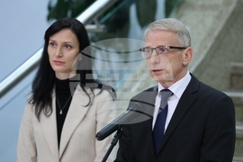 Николай Денков - Мария Габриел - брифинг