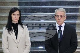 Николай Денков - Мария Габриел - брифинг