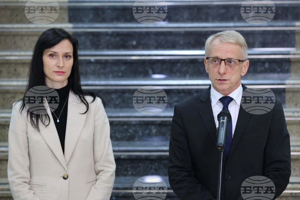 Николай Денков - Мария Габриел - брифинг