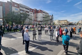Република Северна Македония - пенсионери - протест