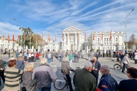 Република Северна Македония - пенсионери - протест