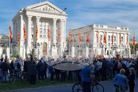 Република Северна Македония - пенсионери - протест