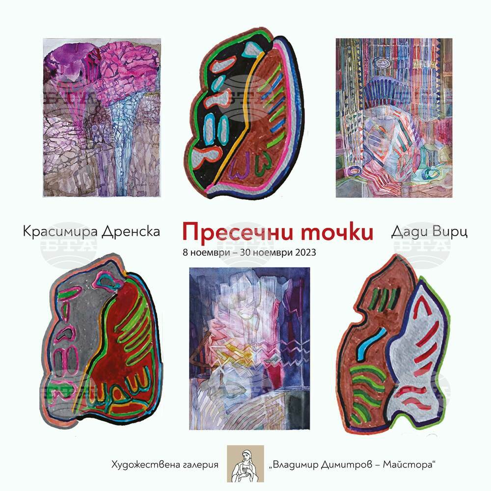 Изложба Intersections (Пресечни точки) на Красимира Дренска и Дади Вирц показва галерията в Кюстендил