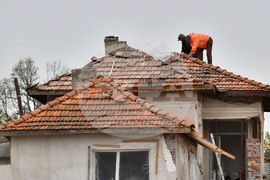 Село Лъвино - природно бедствие - щетите - възстановяване