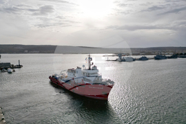 Варна - Научноизследователски кораб „Св. св. Кирил и Методий" - церемония по изпращане