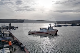 Варна - Научноизследователски кораб „Св. св. Кирил и Методий" - церемония по изпращане
