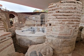 Сандански - археологически проучвания - мозайки