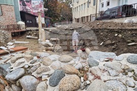 Сандански - археологически проучвания - мозайки