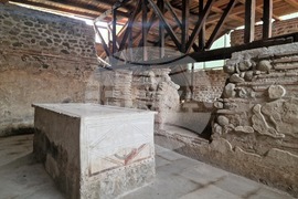 Сандански - археологически проучвания - мозайки