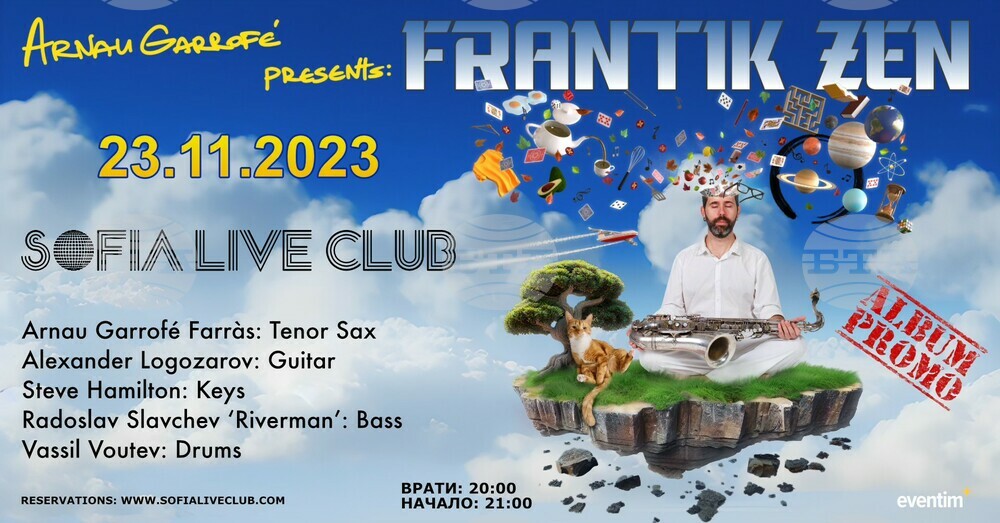 Saxophonist Arnau Garrofe & Frantik Zen to Stage Concert in Sofia