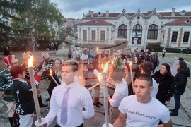 Шумен - Добри Войников - годишнина - факелно шествие