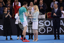 Тенис - Sofia Open 2023 - финал - Адриан Манарино - церемония - награждаване