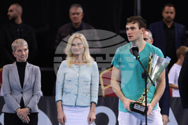 Тенис - Sofia Open 2023 - финал - Адриан Манарино - церемония - награждаване