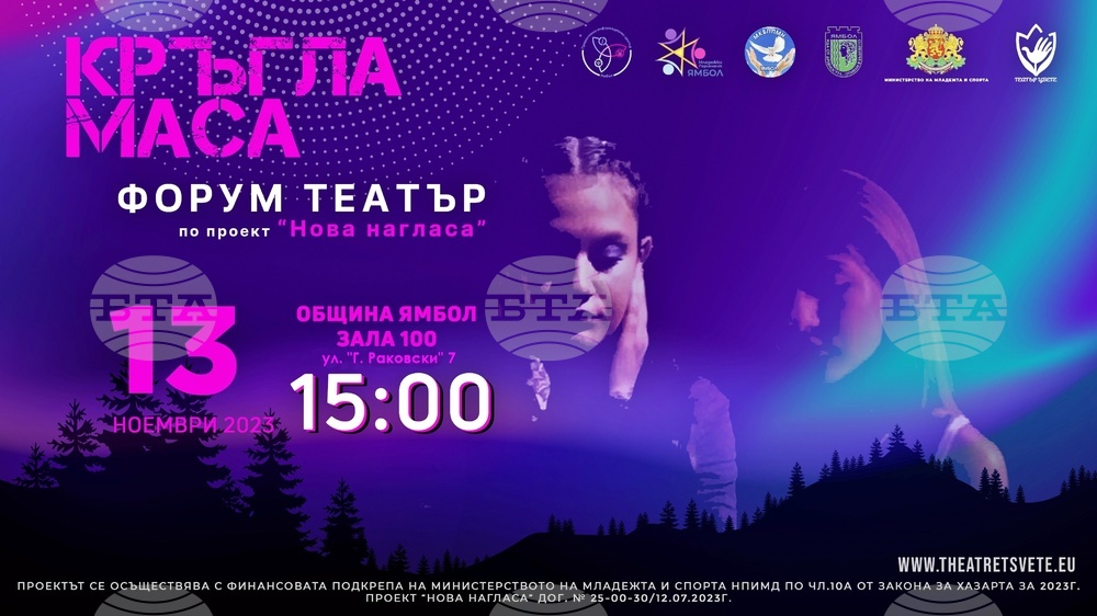 Младежкият парламент в Ямбол и театър „Цвете“ представят форум-театър