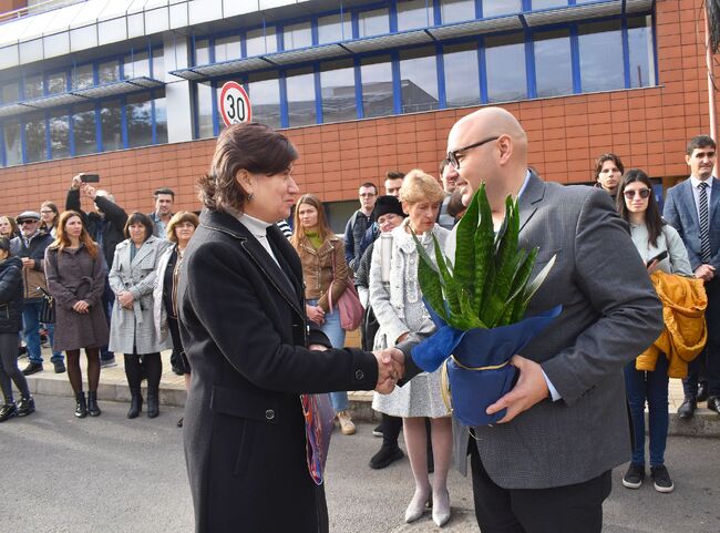 Община Разград: Кметът Добрин Добрев поздрави ръководството на Русенския университет с Деня на учебното заведение 